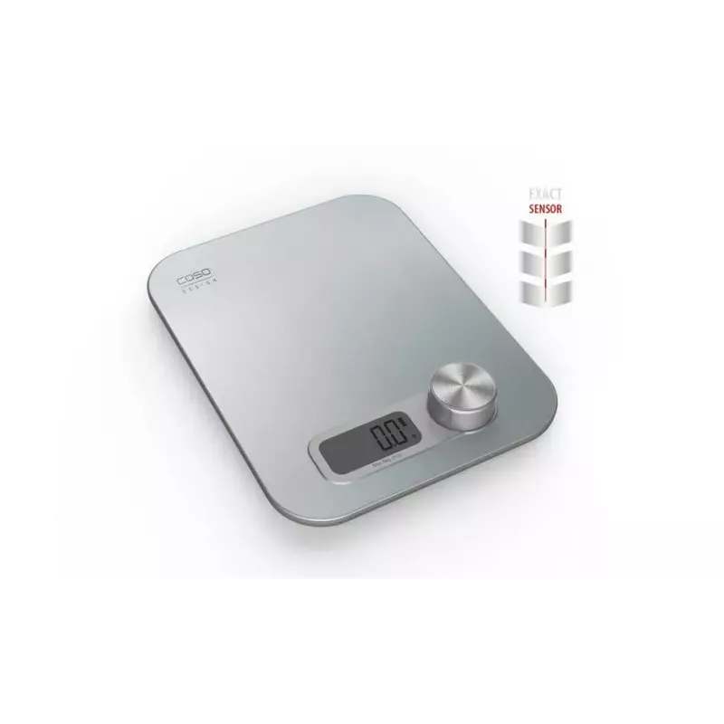 Caso 3265 báscula de cocina acero inoxidable rectangular báscula de cocina electrónica