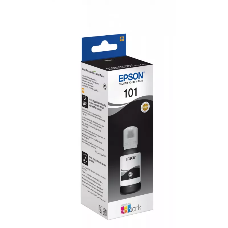 Botella de tinta Epson 101 EcoTank BK negra