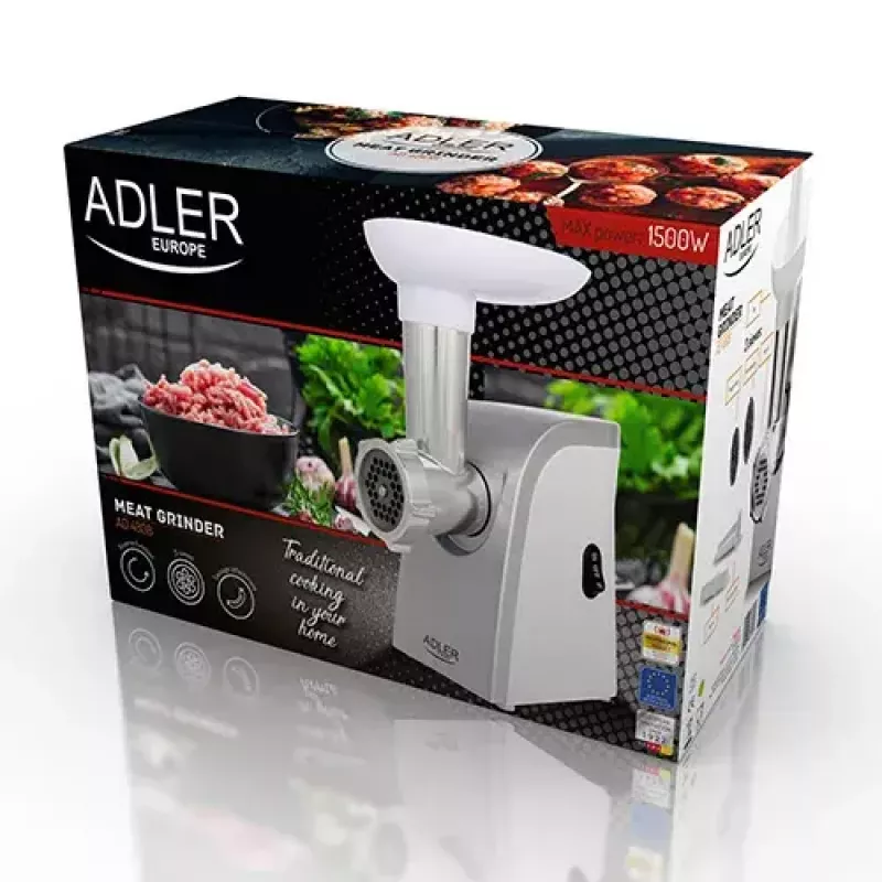 Picadora de carne Adler AD 4808 350 W blanca