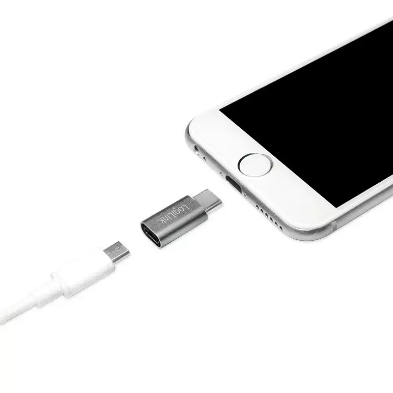 Adaptador de cable LogiLink AU0040 USB 3.1 C USB 3.0 A Micro USB 2.0 aluminio