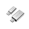Adaptador de cable LogiLink AU0040 USB 3.1 C USB 3.0 A Micro USB 2.0 aluminio