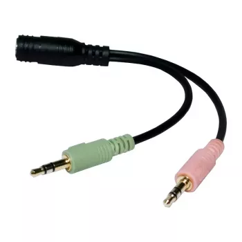 Cable de audio LogiLink CA0020 0,15 m 3,5 mm 2 x 3,5 mm negro