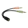 Cable de audio LogiLink CA0020 0,15 m 3,5 mm 2 x 3,5 mm negro