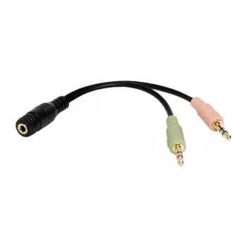 Cable de audio LogiLink CA0020 0,15 m 3,5 mm 2 x 3,5 mm negro