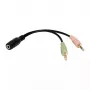 Cable de audio LogiLink CA0020 0,15 m 3,5 mm 2 x 3,5 mm negro