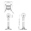Vogel's PPC 1585 soporte de techo para proyector, blanco