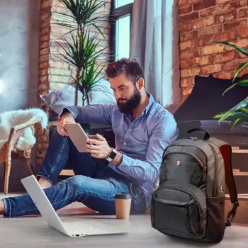 Mochila de ocio Port Designs Houston Negro Tela