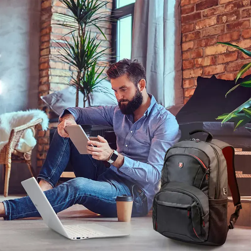 Mochila de ocio Port Designs Houston Negro Tela