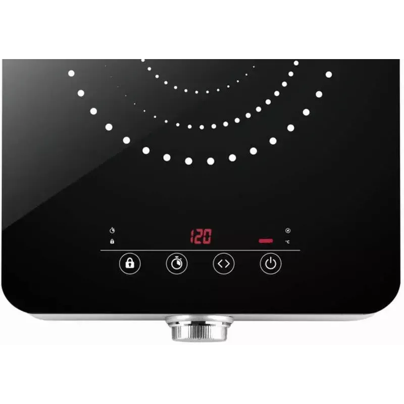 ETA ETA011190000 placa de inducción portátil, 1 zona, 1800 W, control táctil, pantalla, negra