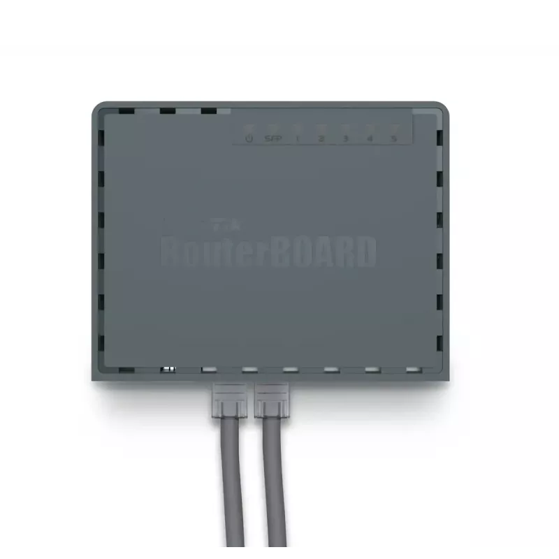 MikroTik RB760iGS hEX S router cableado, 5x Gigabit RJ45, 1x SFP, 1x USB 2.0, salida PoE, negro