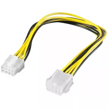 Cable de extensión de alimentación Goobay EPS 8 pines 0,28 m