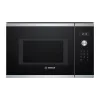 Microondas integrable solo Bosch Serie 6 BFL554MS0 — 900 W, 25 L, control giratorio y táctil, acero inoxidable/negro