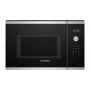 Microondas integrable solo Bosch Serie 6 BFL554MS0 — 900 W, 25 L, control giratorio y táctil, acero inoxidable/negro