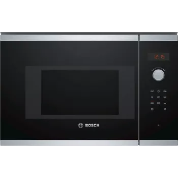 Bosch Serie 4 BFL523MS0 Microondas Negro, acero inoxidable Microondas solo integrable 20 L 800 W