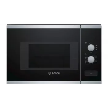 Bosch BFL520MS0 Microondas Negro, acero inoxidable Microondas combinado integrable 20 l 800 W