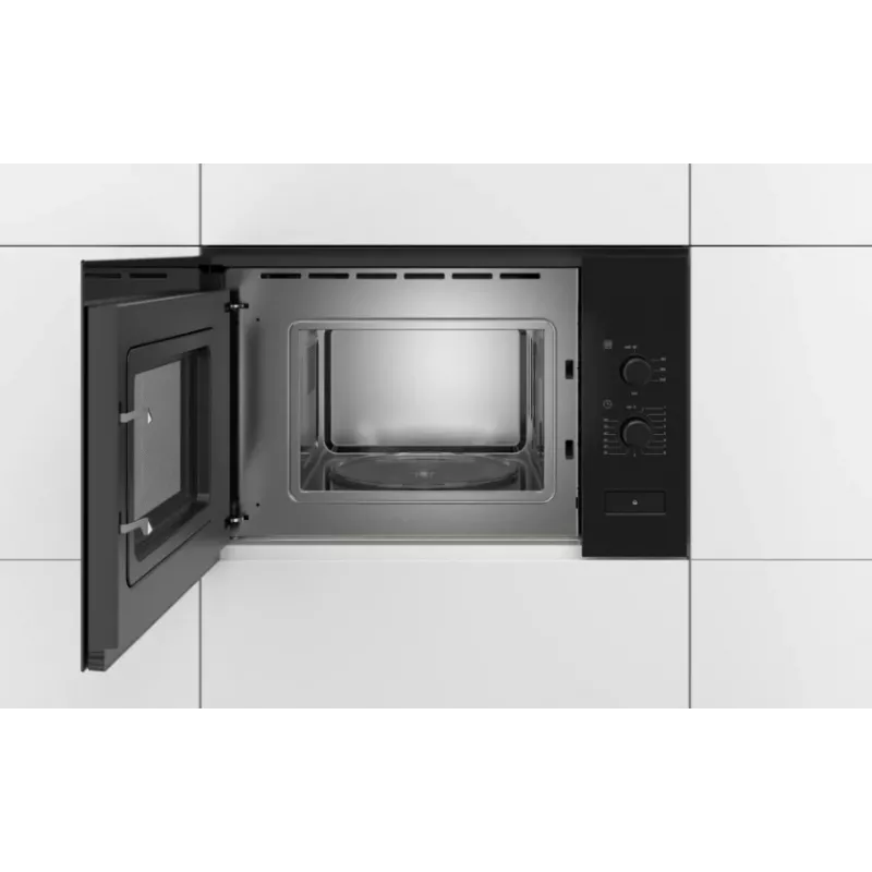 Microondas solo integrable Bosch Serie 4 BFL520MB0 — 800 W, 20 l, mandos giratorios, Negro