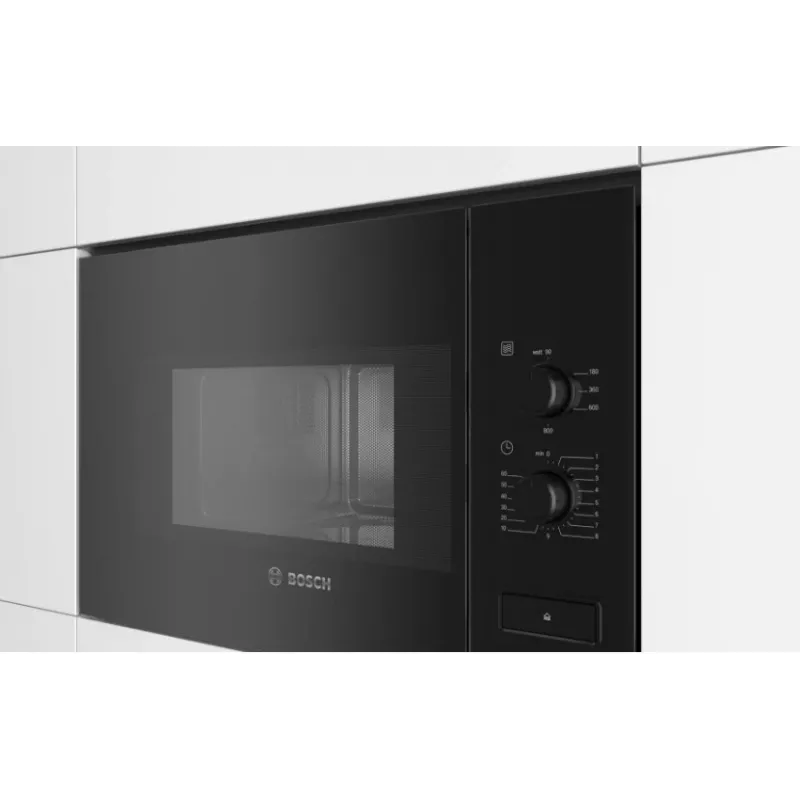 Microondas solo integrable Bosch Serie 4 BFL520MB0 — 800 W, 20 l, mandos giratorios, Negro