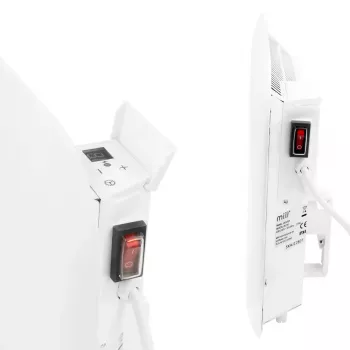 Mill Emisor térmico de aluminio para pared IB250, 250 W, apto para estancias de hasta 5 m², blanco