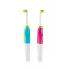 ETA Sonetic ETA129490070 cepillo de dientes infantil a pilas con vaso y soporte, 2 cabezales, 2x AAA, temporizador de 2 minutos, rosa