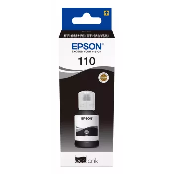 Botella de tinta Epson XL 110 EcoTank negra – tinta negra de alto rendimiento, hasta 7500 páginas