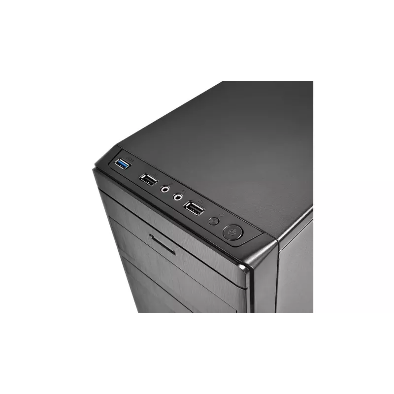 DeepCool Wave V2 DP-MATX-DPWAVE2 caja de PC Mini Tower, Micro ATX/Mini-ITX, tarjeta gráfica hasta 320 mm, disipador de CPU hasta 145 mm, sin fuente de alimentación, negra