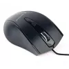 Ratón GEMBIRD USB óptico para diestros MUS-4B-02 — 1200 DPI, 4 botones, con cable, negro