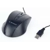 Ratón GEMBIRD USB óptico para diestros MUS-4B-02 — 1200 DPI, 4 botones, con cable, negro