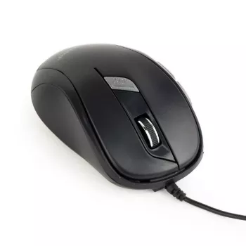 Ratón óptico GEMBIRD MUS-6B-01 – 6 botones, rueda de desplazamiento, USB, negro