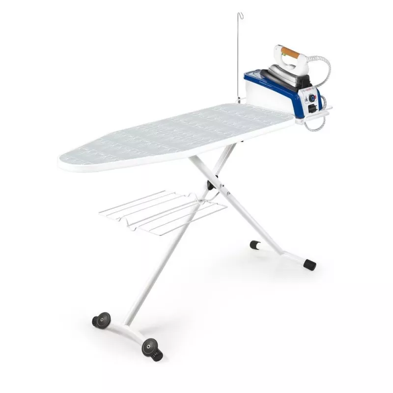 Polti Vaporella FPAS0001 tabla de planchar, 122 x 43,5 cm, 7 posiciones de altura, blanca