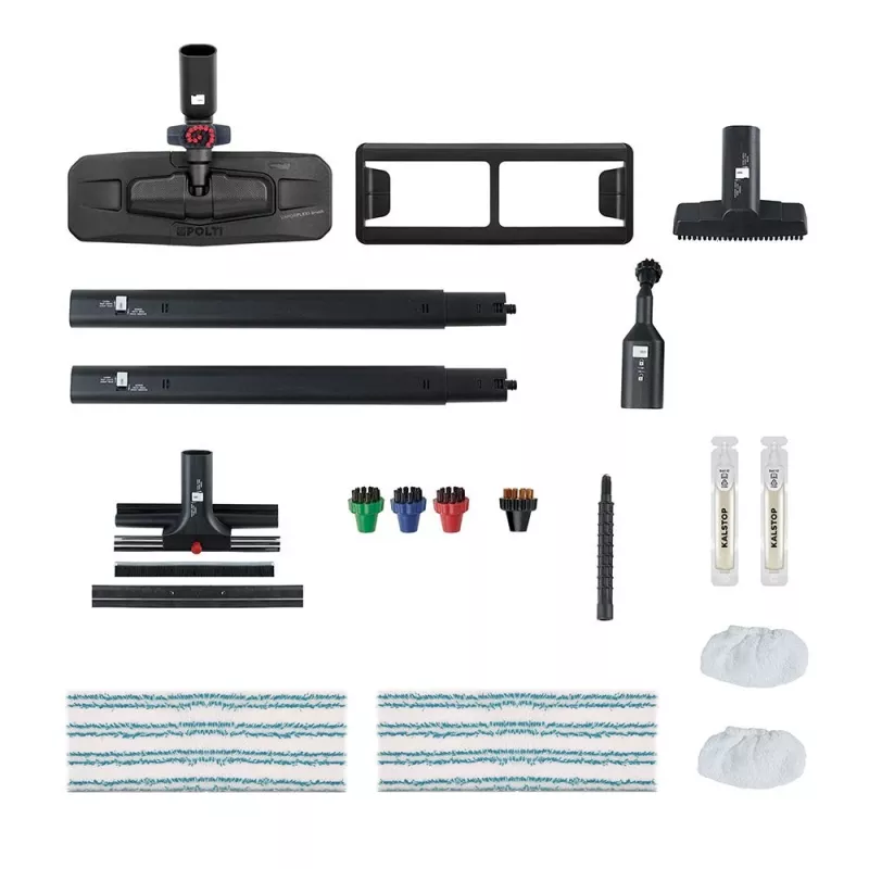 Polti Vaporetto Pro 95_Turbo Flexi limpiador a vapor de cilindro 1100 W negro, verde
