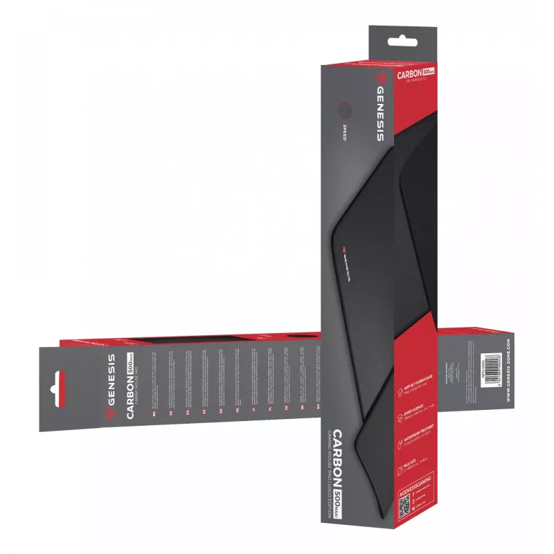 Alfombrilla gaming GENESIS Carbon 500 MAXI negra