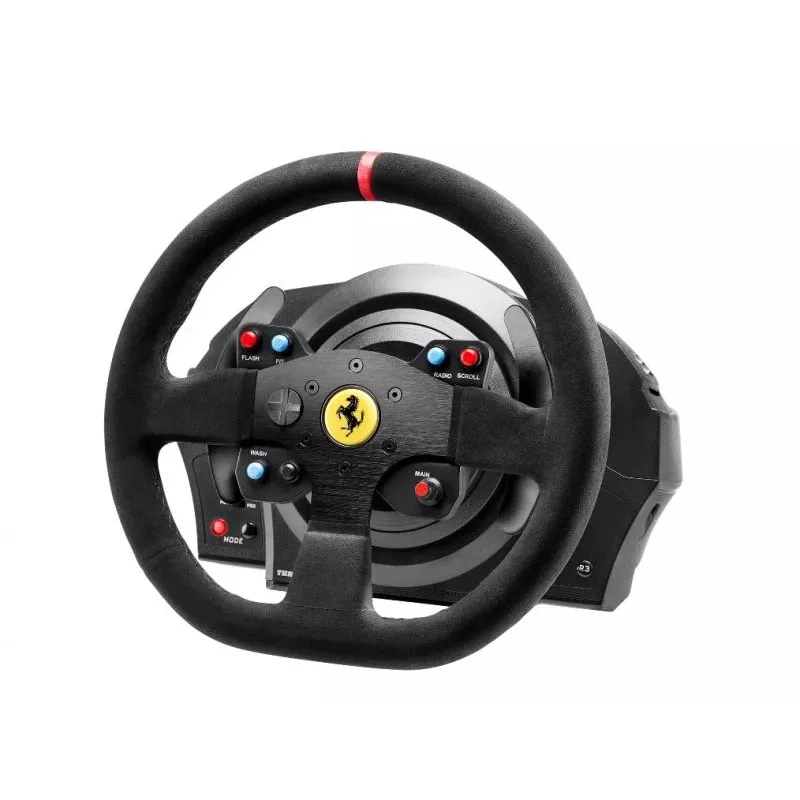 Volante Thrustmaster T300 Ferrari Integral Racing Wheel Alcantara Edition negro + pedales analógico / digital PC, PlayStation 4, PlayStation 3