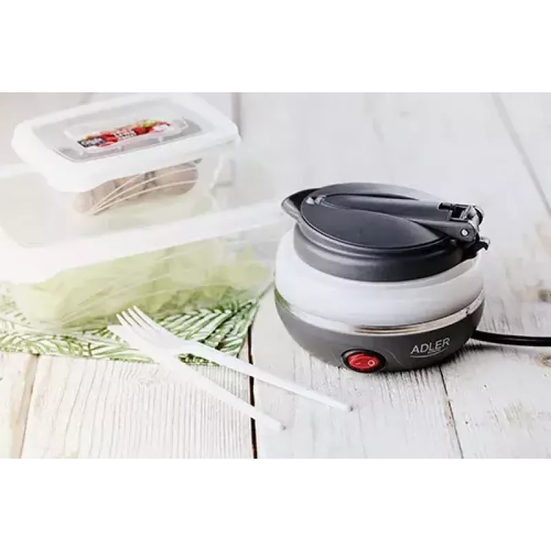Hervidor de agua Adler AD 1279 — 0,6 L, 750 W, carcasa de plástico, control por botones, luz indicadora