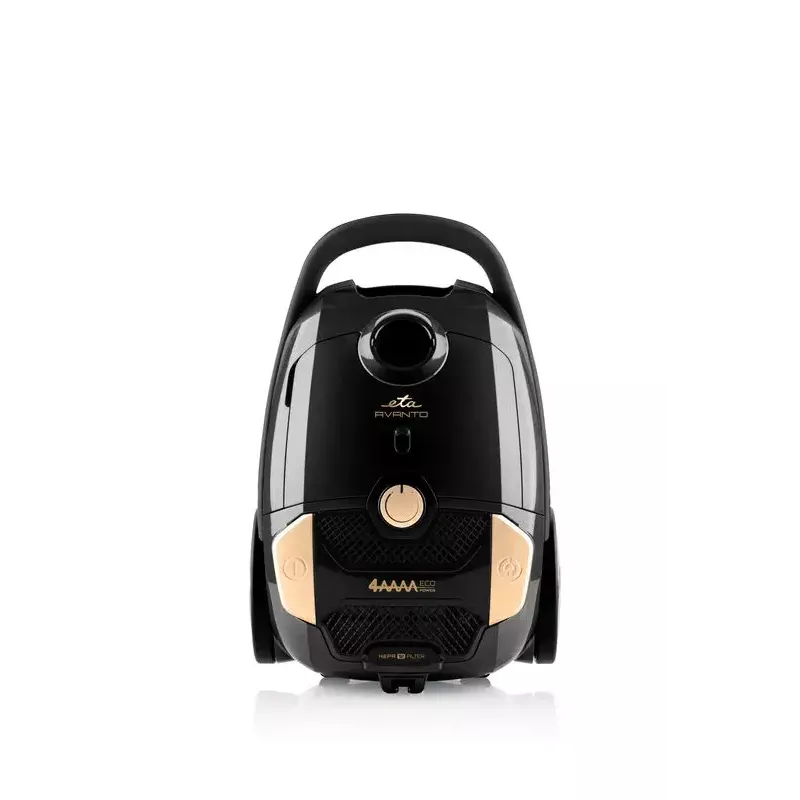 Aspirador de escoba ETA Avanto 3 L — 800 W, 3 L bolsa, filtración HEPA, limpieza en seco, tapicerías/suelos duros/alfombras, negro/beige