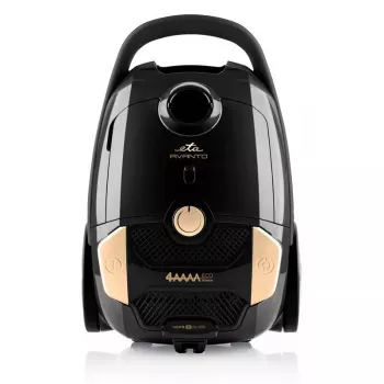 Aspirador de escoba ETA Avanto 3 L — 800 W, 3 L bolsa, filtración HEPA, limpieza en seco, tapicerías/suelos duros/alfombras, negro/beige