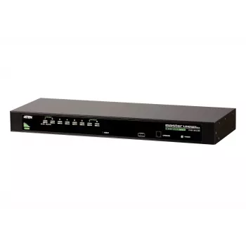 Switch KVM ATEN 8 puertos USB - PS/2 VGA, 2048 x 1536 píxeles, QXGA, montaje en rack, 5 W, 1U, negro