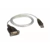 Adaptador ATEN USB 2.0 a RS-232 (100 cm), negro, metálico, 1 m, USB Type-A, DB-9, conector macho, conector macho