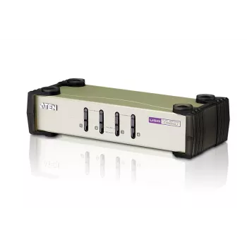 ATEN CubiQ CS84U conmutador KVM PS/2-USB VGA de 4 puertos, 2048 x 1536 (QXGA), cables KVM incluidos