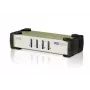 ATEN CubiQ CS84U conmutador KVM PS/2-USB VGA de 4 puertos, 2048 x 1536 (QXGA), cables KVM incluidos