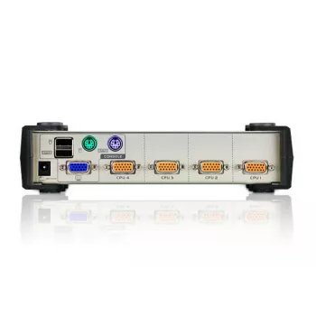 ATEN CubiQ CS84U conmutador KVM PS/2-USB VGA de 4 puertos, 2048 x 1536 (QXGA), cables KVM incluidos