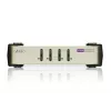 ATEN CubiQ CS84U conmutador KVM PS/2-USB VGA de 4 puertos, 2048 x 1536 (QXGA), cables KVM incluidos