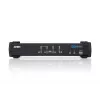 Switch KVM ATEN 4 puertos USB DVI con audio y hub USB 2.0 (cables KVM incluidos)