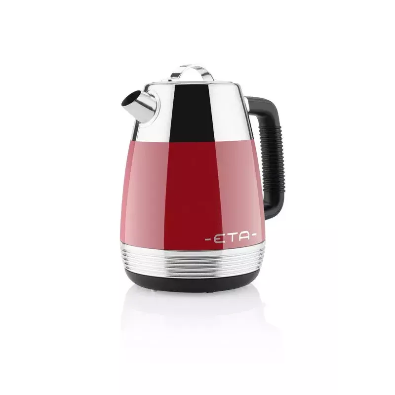 Hervidor de agua eléctrico ETA 9186 90030 1,7 l 2150 W rojo carcasa de acero inoxidable inalámbrico