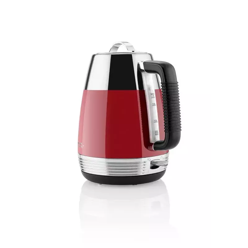 Hervidor de agua eléctrico ETA 9186 90030 1,7 l 2150 W rojo carcasa de acero inoxidable inalámbrico