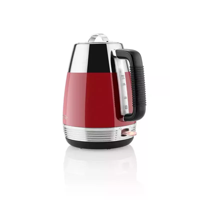 Hervidor de agua eléctrico ETA 9186 90030 1,7 l 2150 W rojo carcasa de acero inoxidable inalámbrico