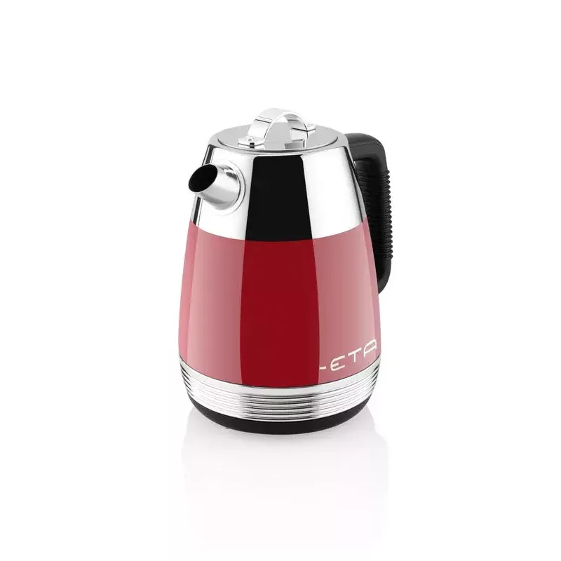 Hervidor de agua eléctrico ETA 9186 90030 1,7 l 2150 W rojo carcasa de acero inoxidable inalámbrico