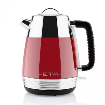 Hervidor de agua eléctrico ETA 9186 90030 1,7 l 2150 W rojo carcasa de acero inoxidable inalámbrico