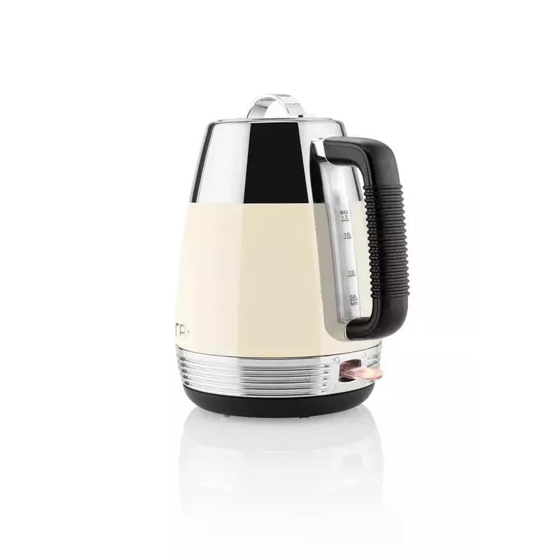 Hervidor de agua eléctrico ETA Storio 9186 90040 — 1,7 l, 2150 W, acero inoxidable beige