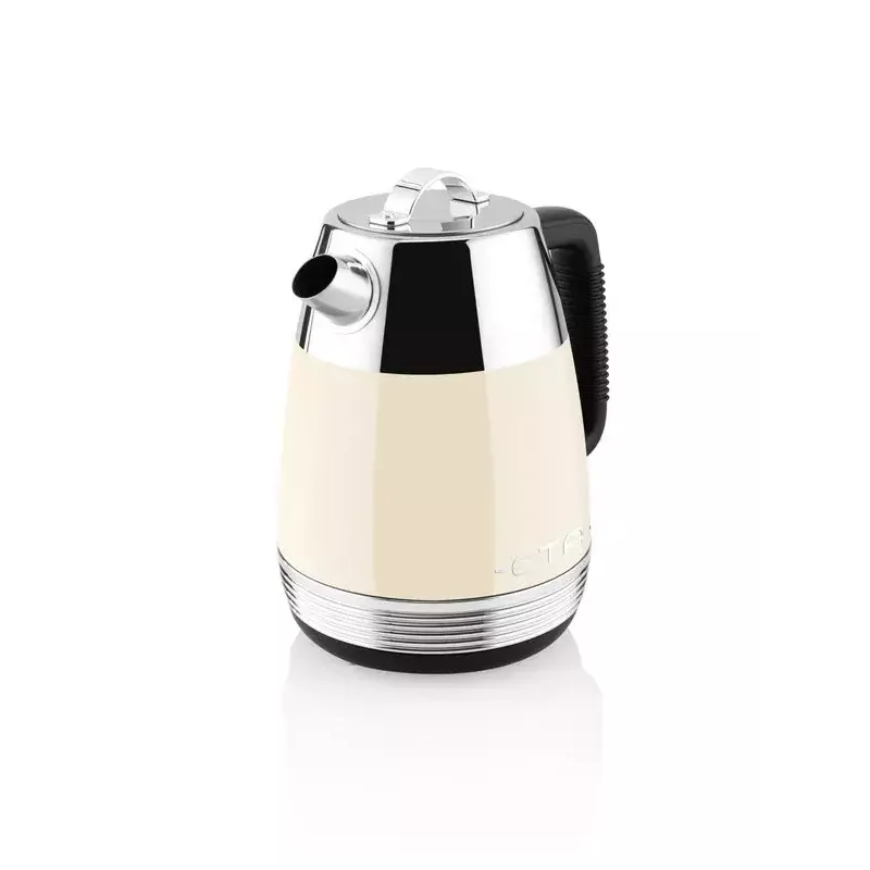 Hervidor de agua eléctrico ETA Storio 9186 90040 — 1,7 l, 2150 W, acero inoxidable beige