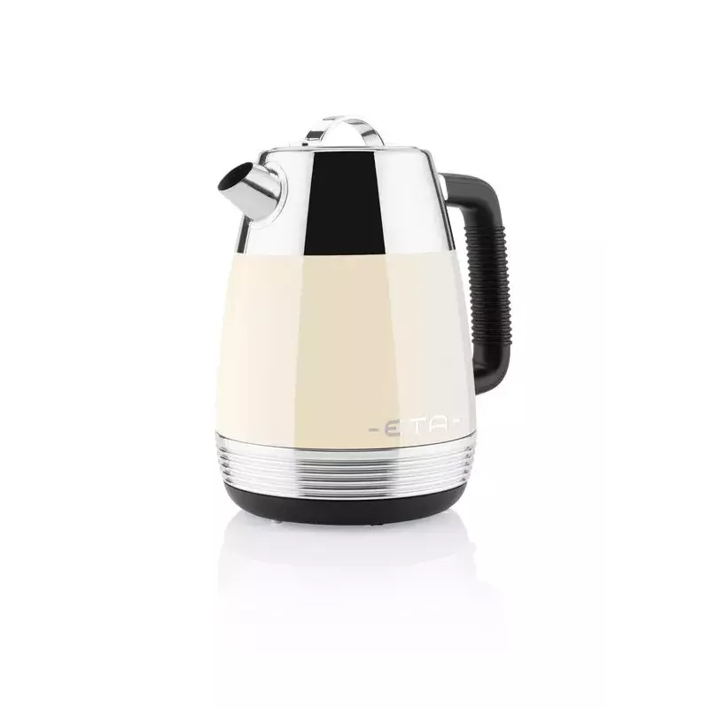 Hervidor de agua eléctrico ETA Storio 9186 90040 — 1,7 l, 2150 W, acero inoxidable beige
